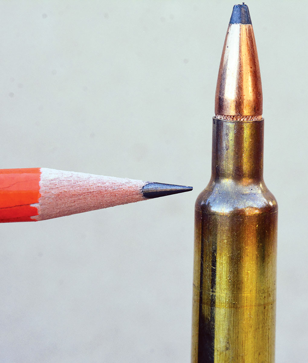Roy Weatherby designed a double-radius shoulder on the 270 (and subsequent cartridges) in an effort to increase powder capacity and improve efficiency.